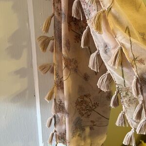 Floral Tassel Scarf